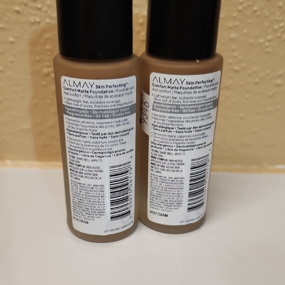 Almay Skin Perfecting Comfort Matte Foundation Lot (2) - Picture 2 of 2